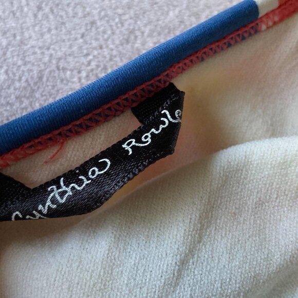 Vintage Cynthia Rowley, Unique Graphic Tide Soap String Bikini Set, sold as is - Picture 8 of 8